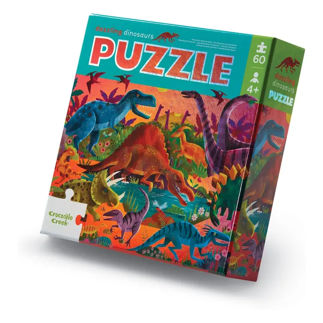 Holographic puzzle Dinosaurs - 60 pieces