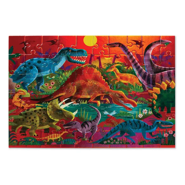 Holographisches Dinosaurier-Puzzle - 60 Teile