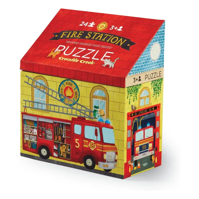 Puzzle La Station de Pompiers - 24 pièces