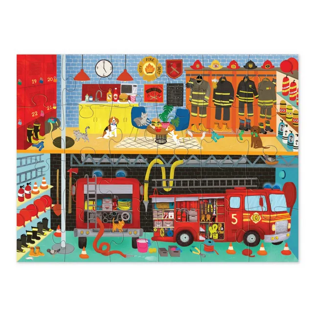 Puzzle La Station de Pompiers - 24 pièces
