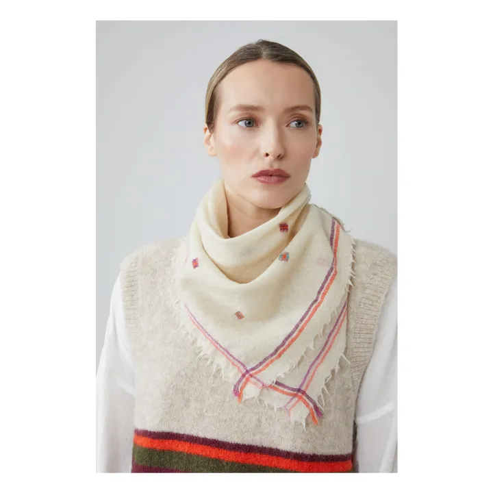 Foulard Chelsea N°815 Laine | Ecru- Image produit n°0