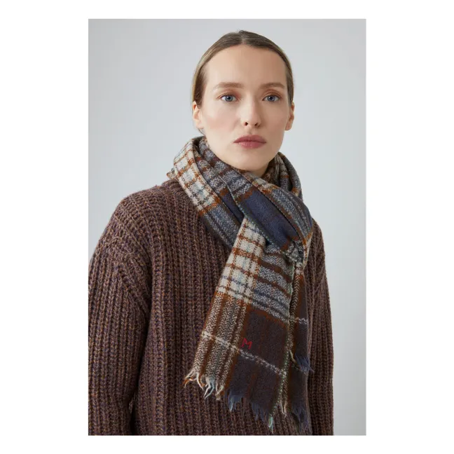 Echarpe Anderson N°803 Laine | Bleu gris