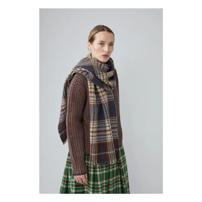 Echarpe Anderson N°803 Laine | Bleu gris