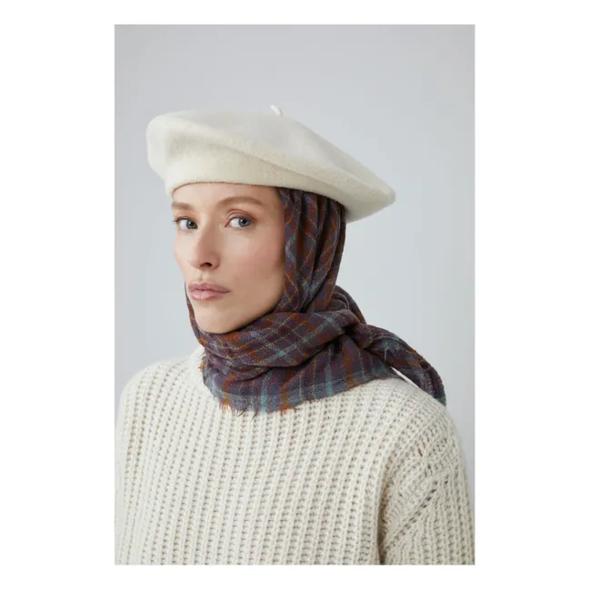 Echarpe Edimbourg N°800 Laine | Bleu gris