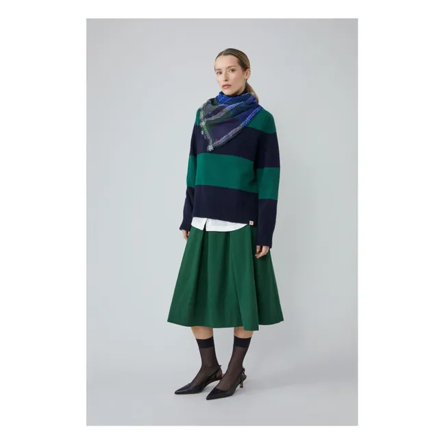 Echarpe Chaï N°752 Laine | Bleu roi