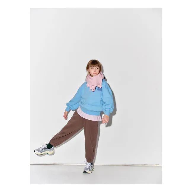 Jogger Balloon Logo Coton Bio | Marron