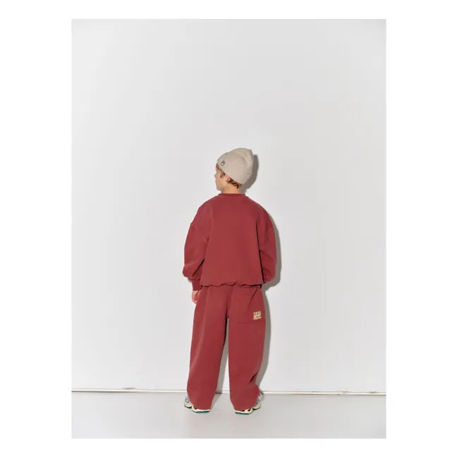 Lounge Jogger Algodón orgánico | Burdeos