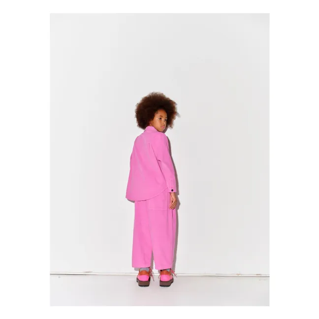 Pantalones de pana de algodón orgánico | Rosa