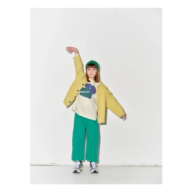 Sobrecamisa de pana de algodón orgánico | Amarillo