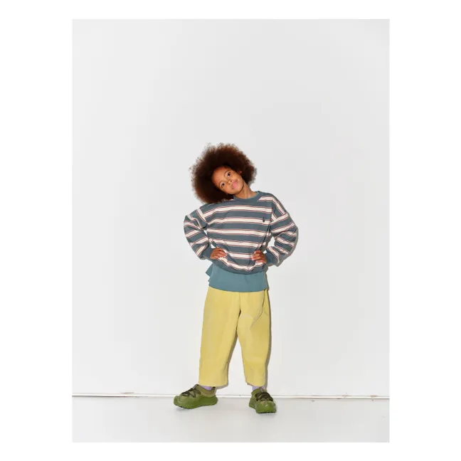 Pantalon Lounge Velours Côtelé Coton Bio | Jaune