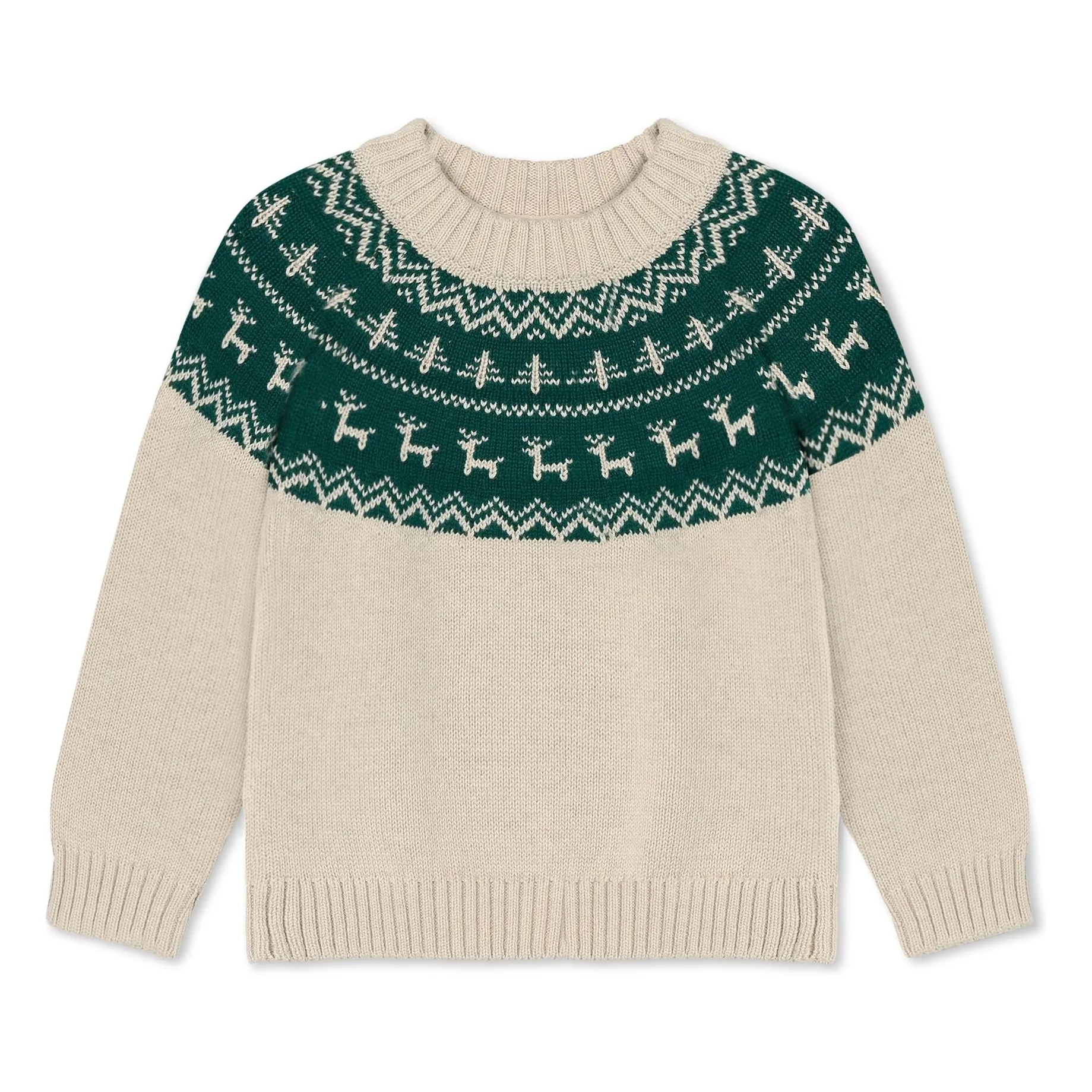 Fliink Ecru Janie Nordic Sweater