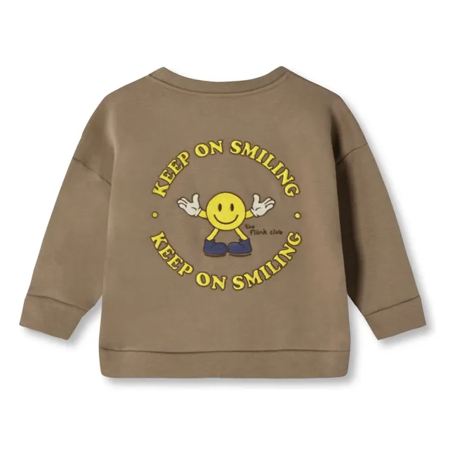 Sweat Alvin Smiley Coton Bio | Beige