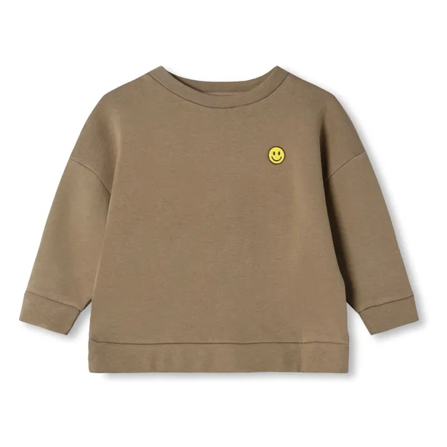 Sweat Alvin Smiley Coton Bio | Beige