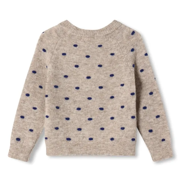 Star organic cotton sweater | Ecru
