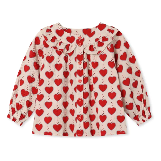 Blouse Winter Heart | Ecru