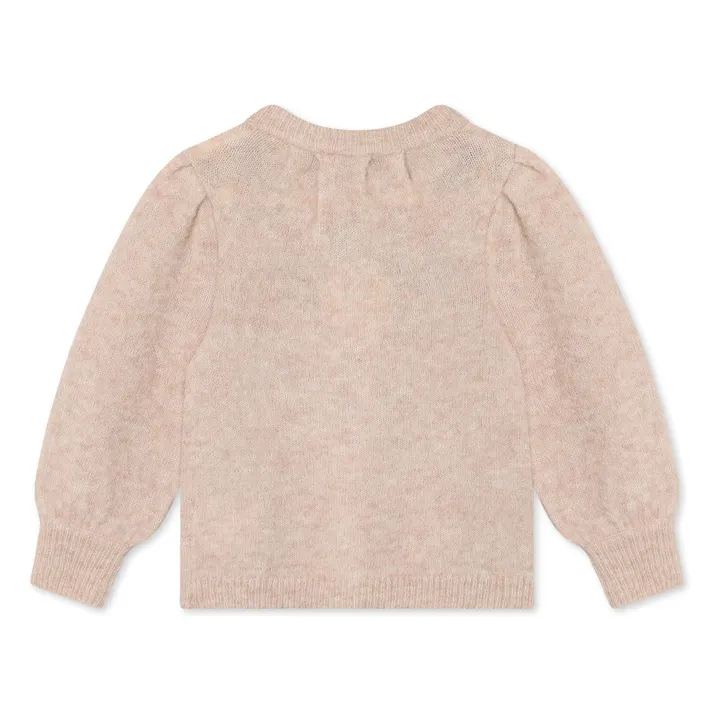 Cardigan Star Laine Alpaga | Rose pâle- Image produit n°1