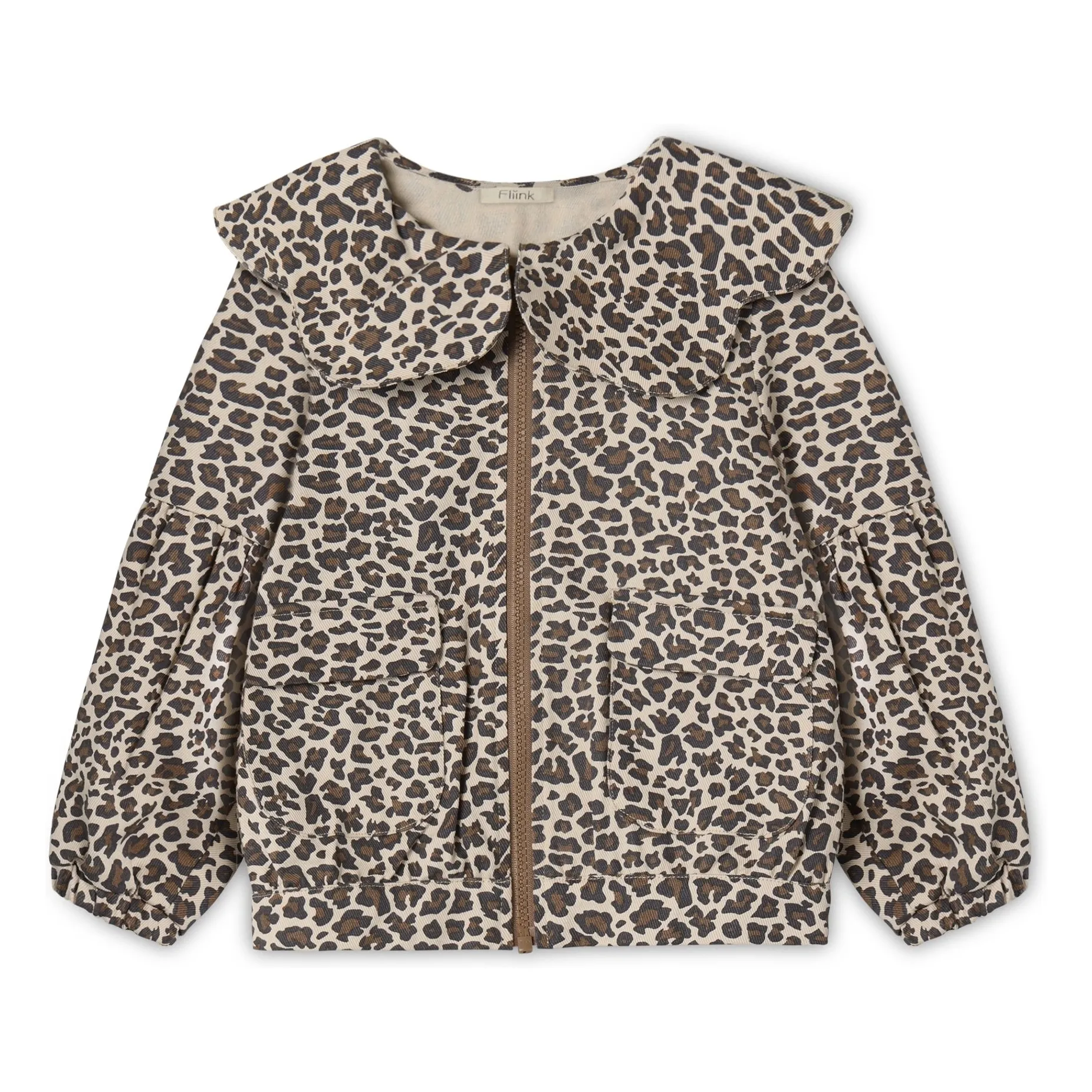 Fliink Beige Leopard Jacket