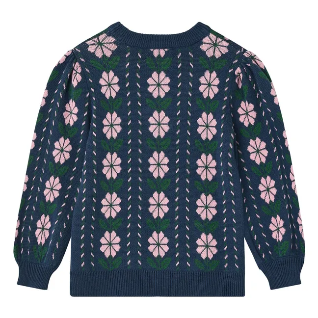 Pullover Garden Bio-Baumwolle | Blau