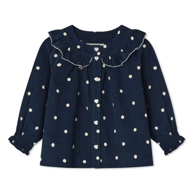 Dolly Dot blouse | Blue
