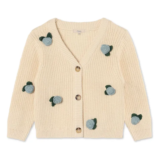 Cool Flower Cardigan | Ecru