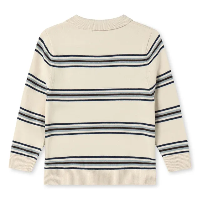 Benny organic cotton polo shirt | Ecru