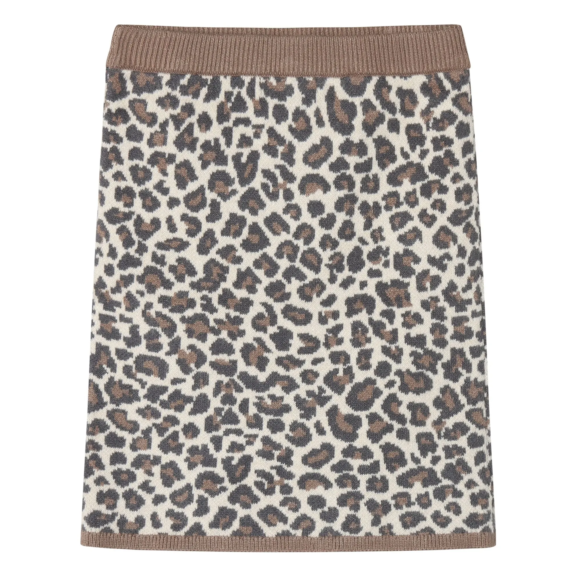 Fliink Beige Benna Leopard Skirt