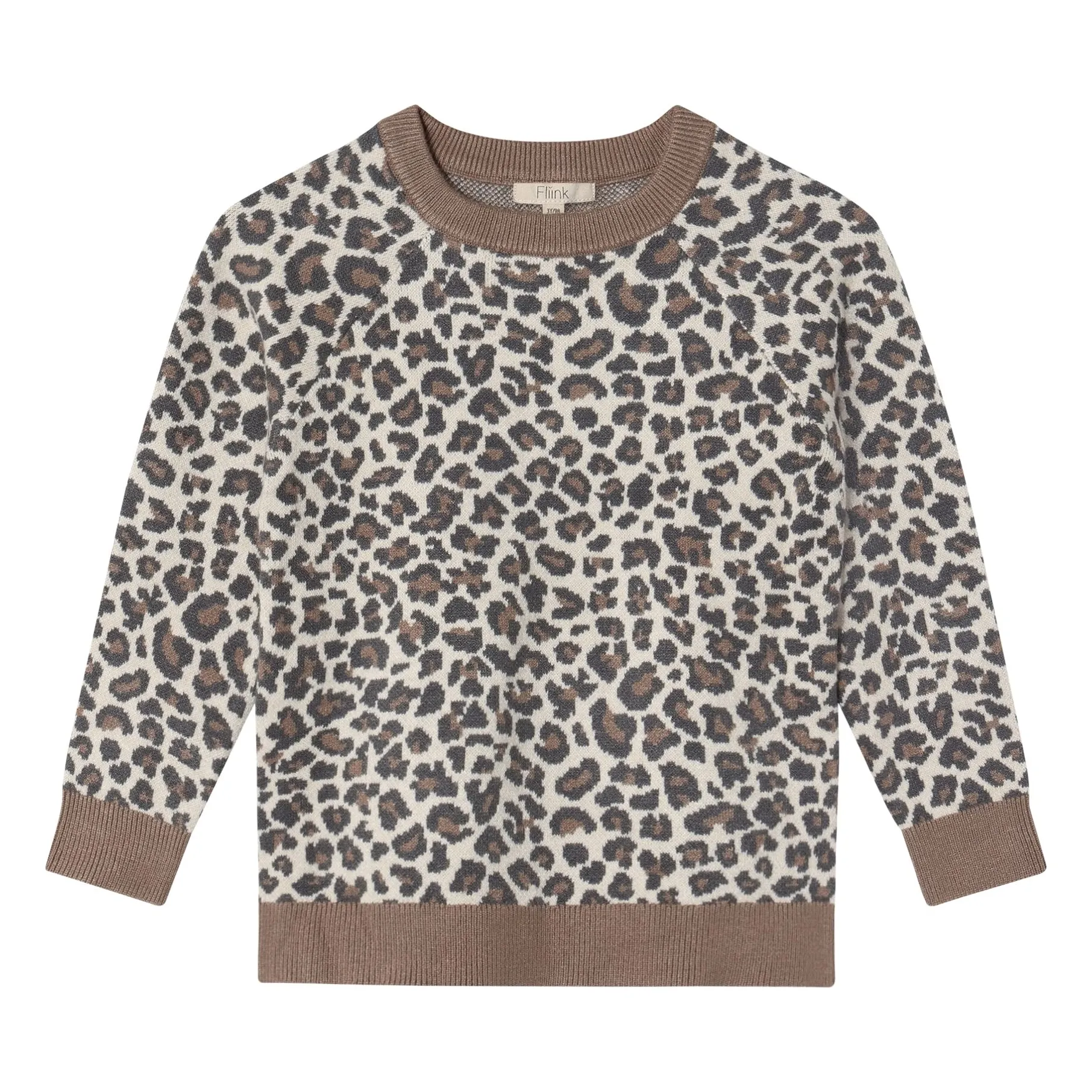 Fliink Beige Benna Leopard Sweater