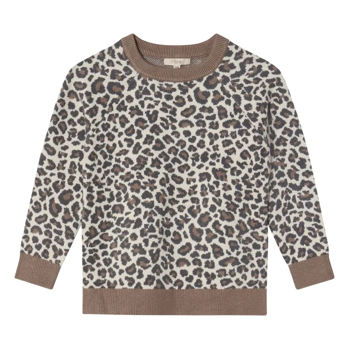 Pull Benna Léopard | Beige- Image produit n°0