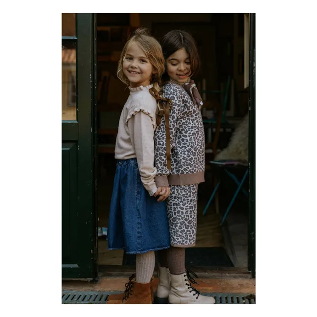 Benna Falda de leopardo | Beige