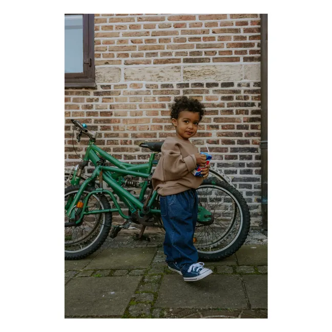 Sweat Alvin Smiley Coton Bio | Beige