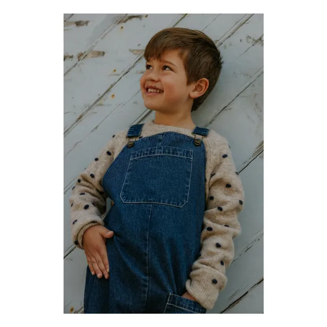 Star organic cotton sweater | Ecru