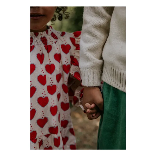 Kleid Winter Heart | Seidenfarben