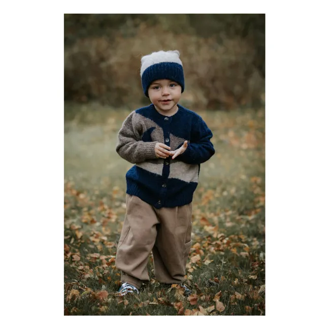 Cardigan Star Moon Laine Alpaga | Beige