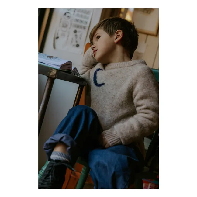 Pull Star Moon Laine Alpaga | Ecru