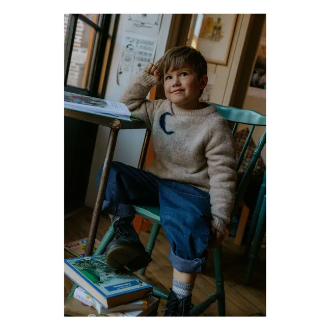 Pull Star Moon Laine Alpaga | Ecru