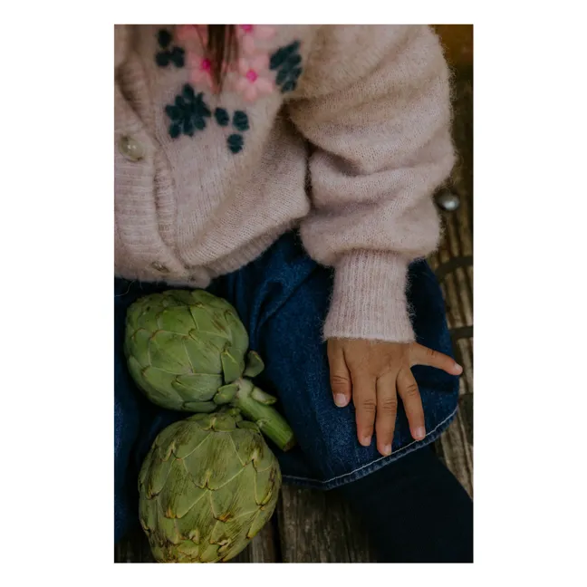 Cardigan Star Laine Alpaga | Pale Pink