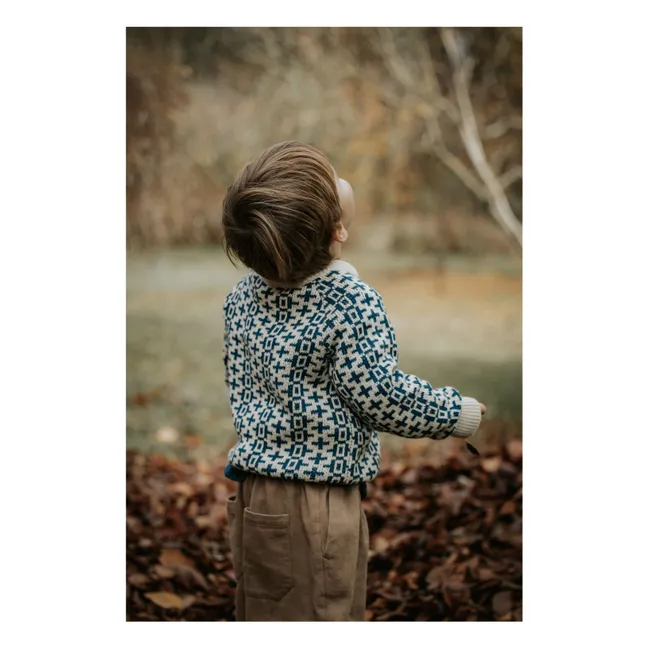 Pullover Nova Nordic Bio-Baumwolle | Blau