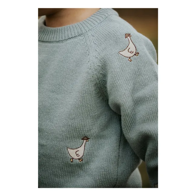 Mahdi Organic Cotton Sweater | Light Blue