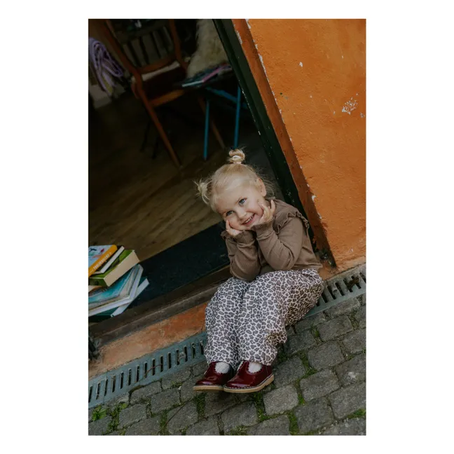 Pantalon Léopard | Beige