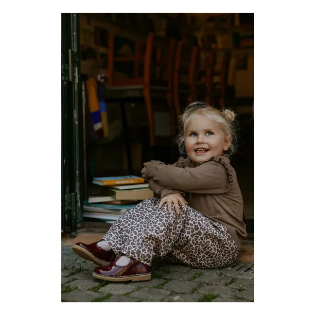 Pantalon Léopard | Beige