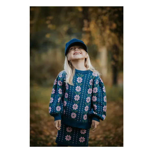 Pullover Garden Bio-Baumwolle | Blau