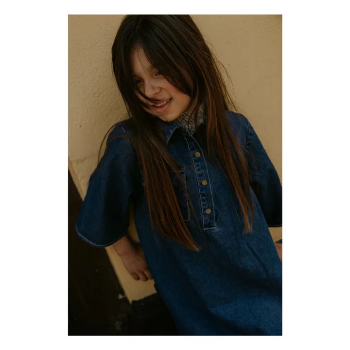 Robe Don Denim | Bleu- Image produit n°4