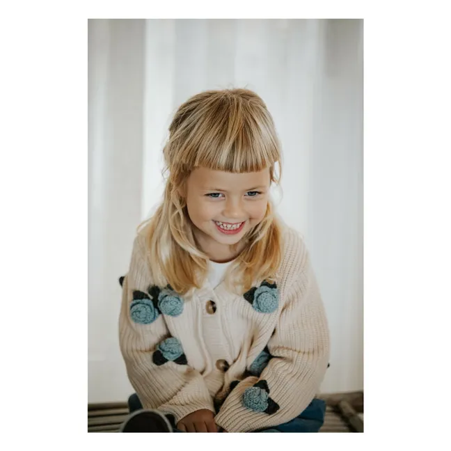 Cool Flower Cardigan | Ecru