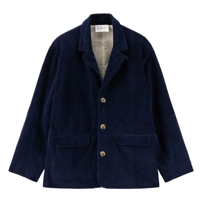 Vivianne Corduroy Organic Cotton Jacket | Navy blue
