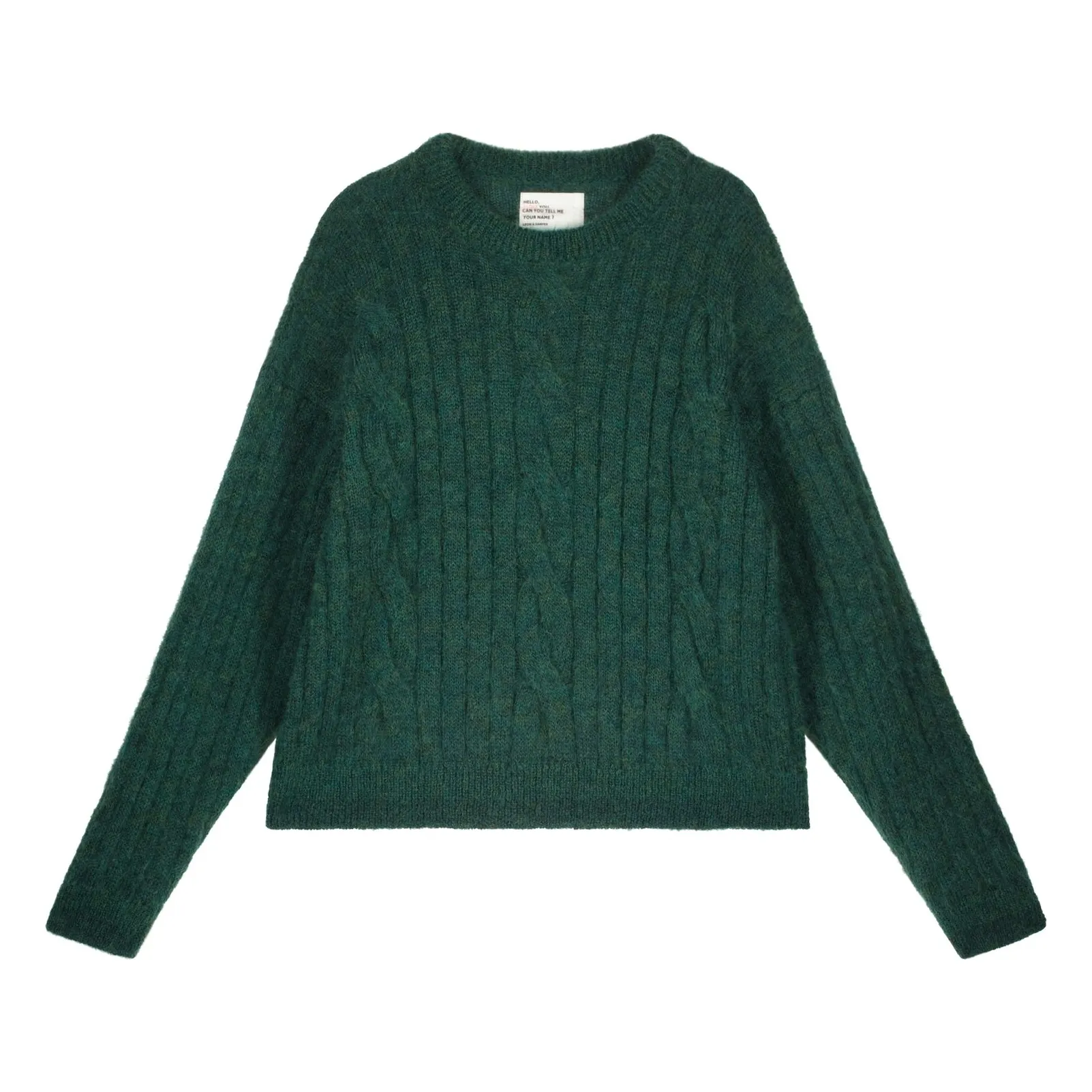 Leon & Harper Green Moove Core Super Kid Mohair Sweater