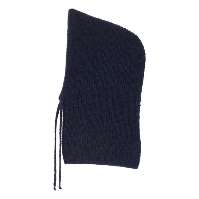 Minot Core Super Kid Mohair balaclava | Navy blue