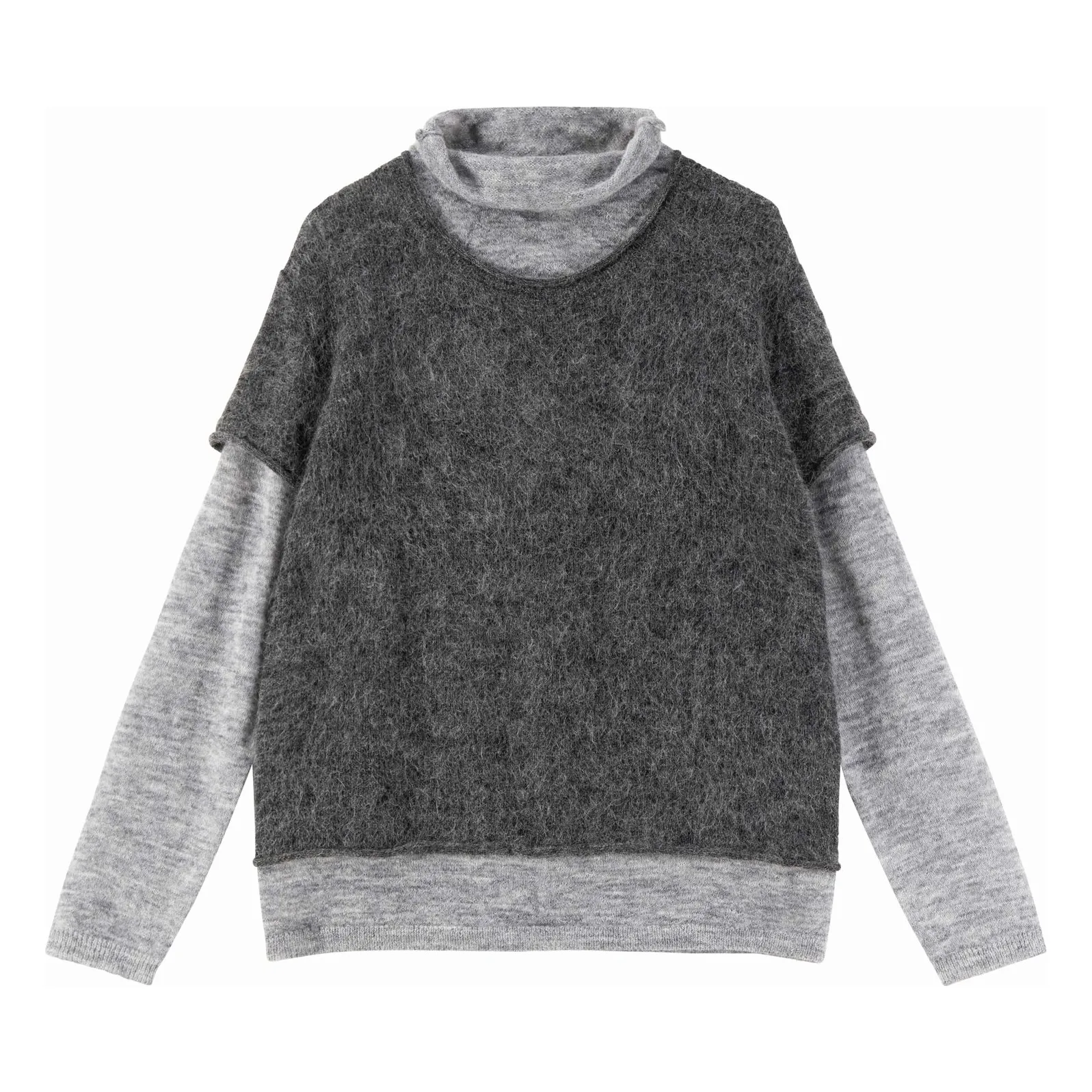 Leon & Harper Grey Mollie Dual Sweater