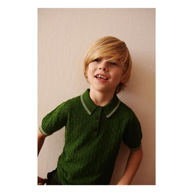 Polo MC Laine de Mérinos | Vert