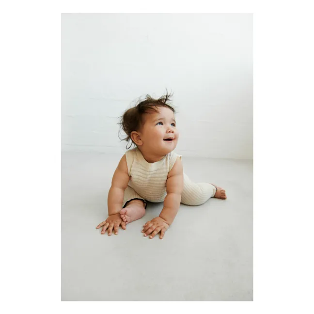 Legging liso de lana merina | Crudo