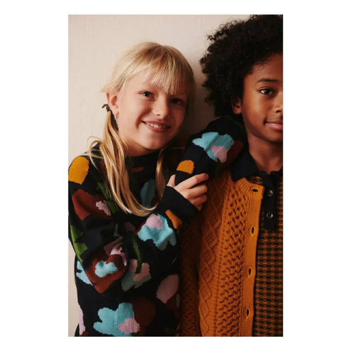 Polo de lana merina | Azul Marino- Imagen del producto n°4